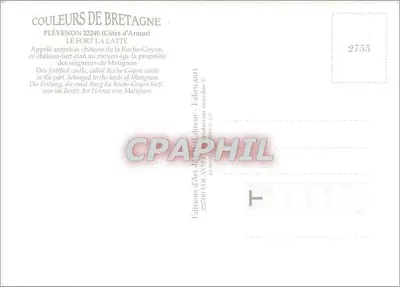 Fort La Latte — Plévenon, Côtes-d'Armor — Éditions d'Art d'Anjou — Verso