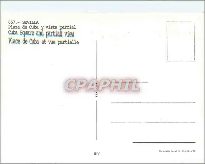 Seville — Plaza de Cuba i widok częściowy — BEACOAM, nr 657 — Rewers