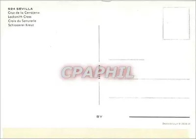 Sevilha — Cruz da Cerrajería — 524 — Verso