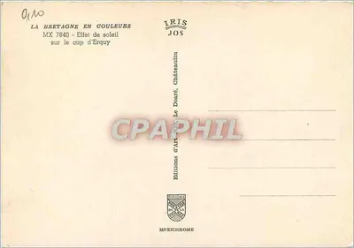 Cap d'Erquy — Effetto del sole — Edizioni d'Arte JOS — Verso