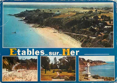 Etables-sur-Mer — vista aérea e três vignettes — Les Éditions du Gabier