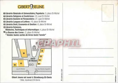Gibert Jeune — Livraria — Strasbourg-Saint-Denis — Verso