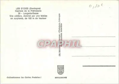 Les Eyzies (Dordogne) — Capitale della Preistoria — Editore IRIS — Verso
