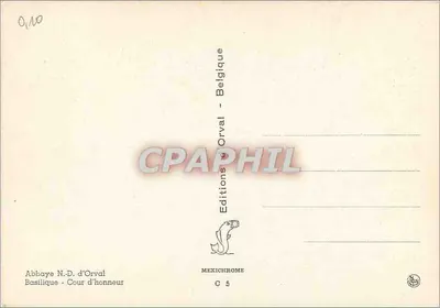 Abbaye N.-D. d'Orval — Bazylika - Dziedziniec — Wydawnictwo Orval — Rewers