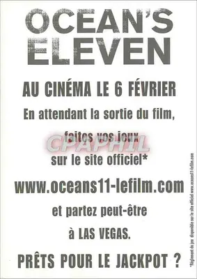 Ocean's Eleven — Plakat promocyjny — Warner Bros. Pictures — Rewers