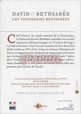 David i Bethsabée — Restaurowane tapiserie — Muzeum Narodowe Renesansu, Zamek Écouen — Rewers