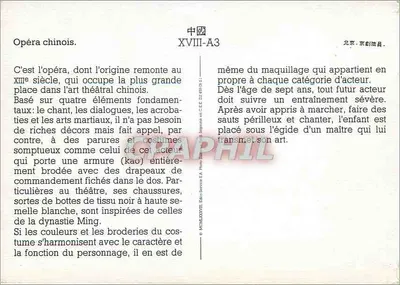 Chiński aktor operowy — kostium zbrojny z wyhaftowaniem — seria XVIII-A3 — Rewers