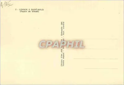 サン・マルロに上陸する — ミカエル作 — Éditions d'Art Jos発行 — 裏面