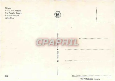 Roma — Piazza del Popolo — Plurigrapf Terni — Verso