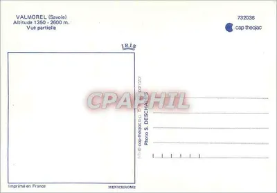 Valmorel (Savoie) — Vista parcial — Foto S. Deschamps, IRIS — Verso
