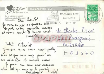 La Couvertoirade — Cidade dos Templários — S.A. APA-POUX - ALBI — Verso