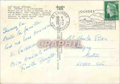 Lourdes i jej wycieczki — Wydawnictwo P. CHAMPRON, nr 403 — Rewers