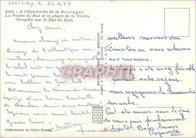 La Pointe du Raz i fara Vieille — Piękne wydawnictwa Bretanii — Rewers