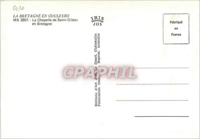 La Chapelle de Saint-Gildas — Bretagne — Éditions d'Art JOS — Verso