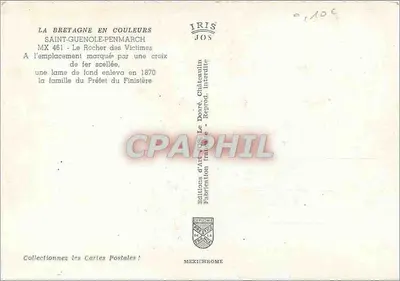 Saint-Guenolé-Penmarch — Rocher des Victimes — Éditions Iris Jos — Verso
