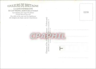 Cabo Fréhel — Costa de Esmeralda — Ediciones de Arte J.A. Holanec — Reverso
