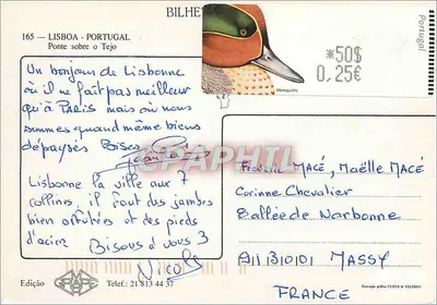 Ponte 25 de Abril — Lisboa — Edição GRAPE — Verso
