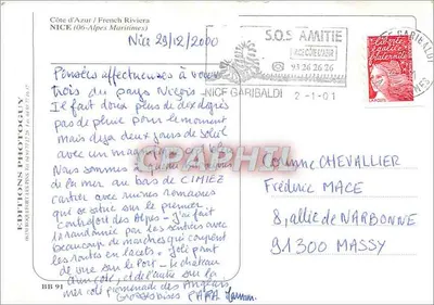 Nice Côte d'Azur — Półwysypiec Francuski — Wydawnictwo Photoguay — Rewers