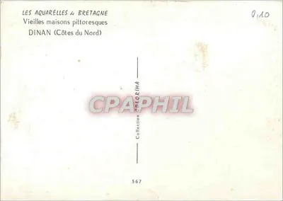 Dinan (Côtes du Nord) — Velhas casas pitorescas — Coleção J. Suoin, n° 367 — Verso
