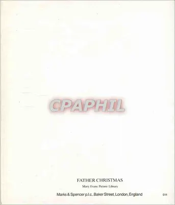 Santa Claus — reading to a child — Marks & Spencer p.l.c., Baker Street, London, England, no. 014 — Back