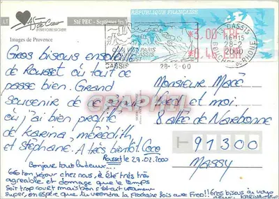 A Provência — Cheiro de lavanda — Ste PEC Septèmes-les-Vallons — Verso