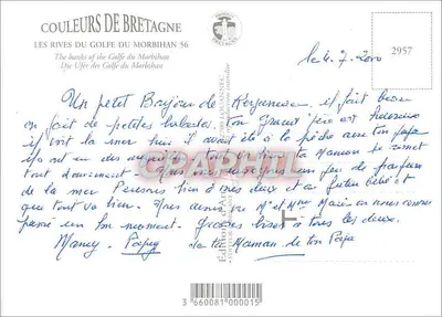 O Golfo do Morbihan — Bretagne Sul — Edições Couleurs de Bretagne — Verso
