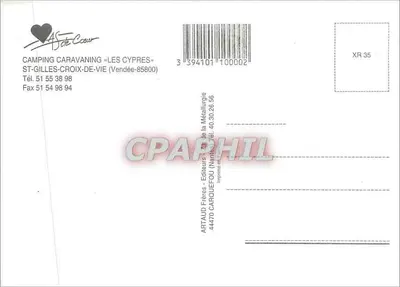 होटल ऑफ़ प्लेन एयर लेस साइप्रेस — वेंडे — एडिटर आर्टॉउ फ्रेर्स — पीछे