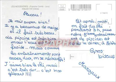 Les Moussières — aldeia nevada — Éditions Alliance Comté — Verso