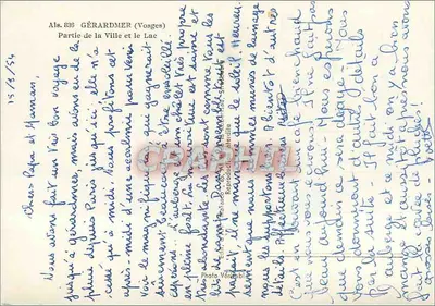 Gérardmer (Vosges) — Parte da Cidade e o Lago — Mazurco — Verso
