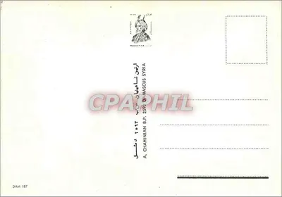Damas — widok panoramiczny i miejsca — wydawca nieznany, nr serii DAM 187 — Rewers