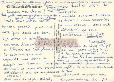 A Normandia pitoresca — Edições Impressora Mâcon — n° 3 ND 00 1110 — Verso