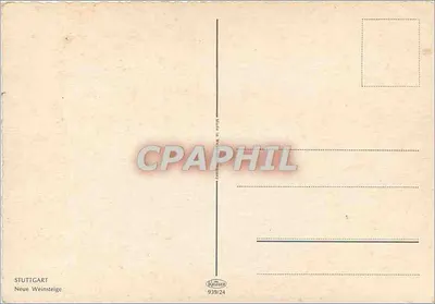 Stuttgart — Neue Weinstiege — editor Kündler, n° 939/24 — Verso