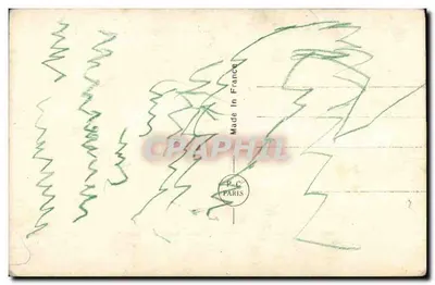 Jovem mulher sorridente — pose relaxada com almofadas — P.C. PARIS 1448 — Verso