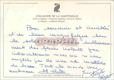 La Pagerie — Museu de Joséphine — Edições Hoa-qui — Verso