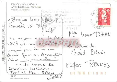 Antibes — Widok na murawy — Wydawnictwo Photoguy — Rewers