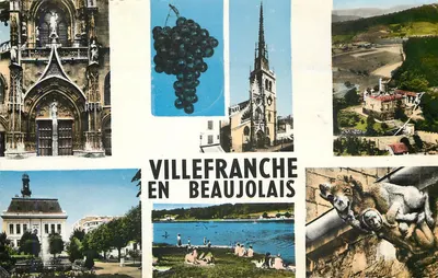 Villefranche-en-Beaujolais — vista panorâmica — editor Les Éditions de l'Écrou (Rhône), n° 44649