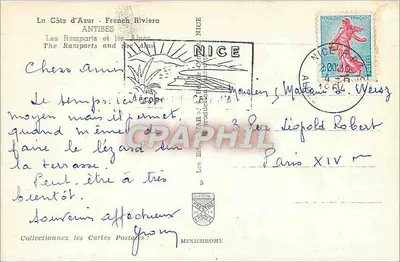 Antibes — Die Mauern und die Alpen — IRIS — Rückseite