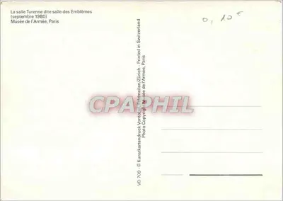 Sala Turenne, chamada de sala dos Emblemas — Museu do Exército, Paris — VD 709 — Verso
