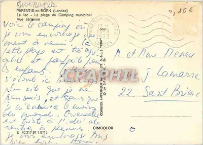 Parentis-en-Born — Jezioro i miejski oboz narciarski — Cimcolor — Rewers