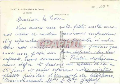 Prefeitura de Pantin — Seine-Saint-Denis — editor LYNACOLOR — Verso