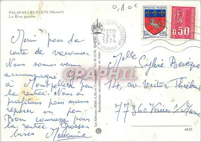 Palavas-les-Flots — O porto — Les Éditions MAR — Verso