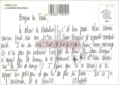 Notre-Dame — Parijs — Uitgever LINA-PARIS — Achterkant