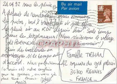 Llanfairpwllgwyngyllgogerychwyrndrobwlllantysiliogogogoch — Saudações do WALES — Verso
