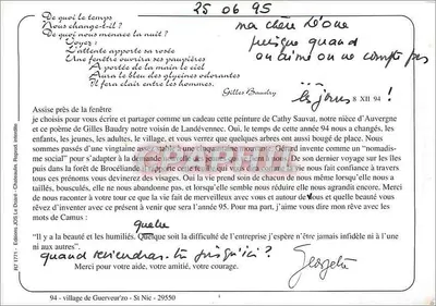 Okno otworzy swoje powieki — Wydawnictwo L.O. Dora - Châteauau — n° F7 1771 — Rewers