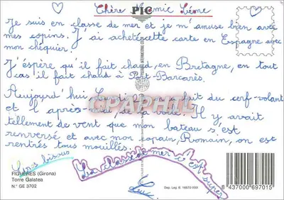 Figueres - Costa Brava — Torre Galatea, publisher PIC — Back