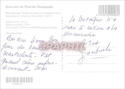 Most Normandii — Pamiątka Mostu Normandii — Wydawnictwo Bier - NACON — Rewers