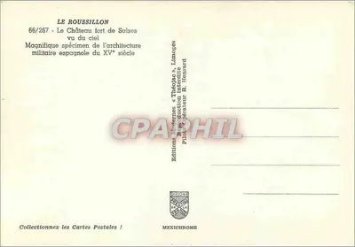 Zamek w Saisies — widok z góry — Wydawnictwo « Théoljac », Limoges — Rewers