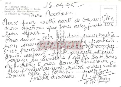 Besançon — Stolica Franche-Comté — wydawca niewidoczny — Rewers