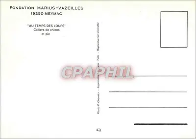 Colares de cães e picareta — Fundação Marius-Vazeilles 19250 Meymac — Verso