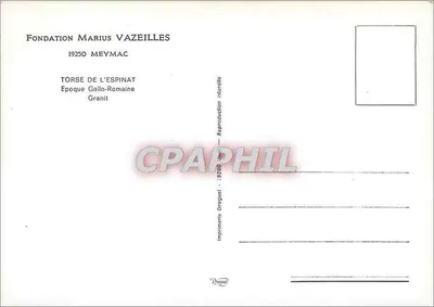 Torse do Espinat — Época Gallo-Romana — Fundação Marius Vazeilles, 19250 Meymac — Verso